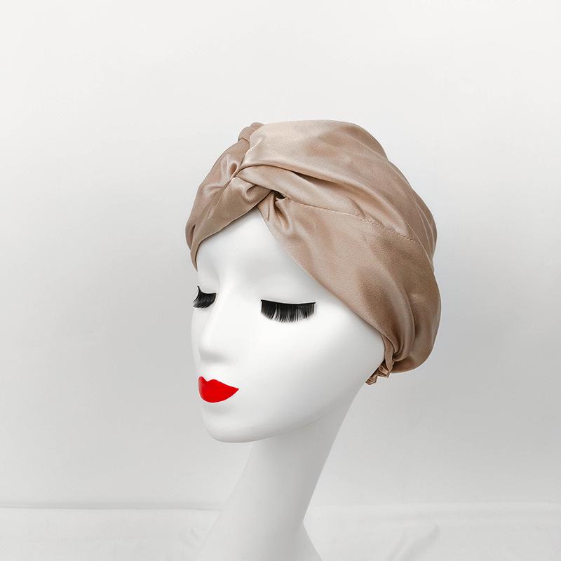 

Spot 19 Двухслойная шапочка для ухода за волосами из тяжелого шелка - шапочка для сна и родов 19 Момми One Size