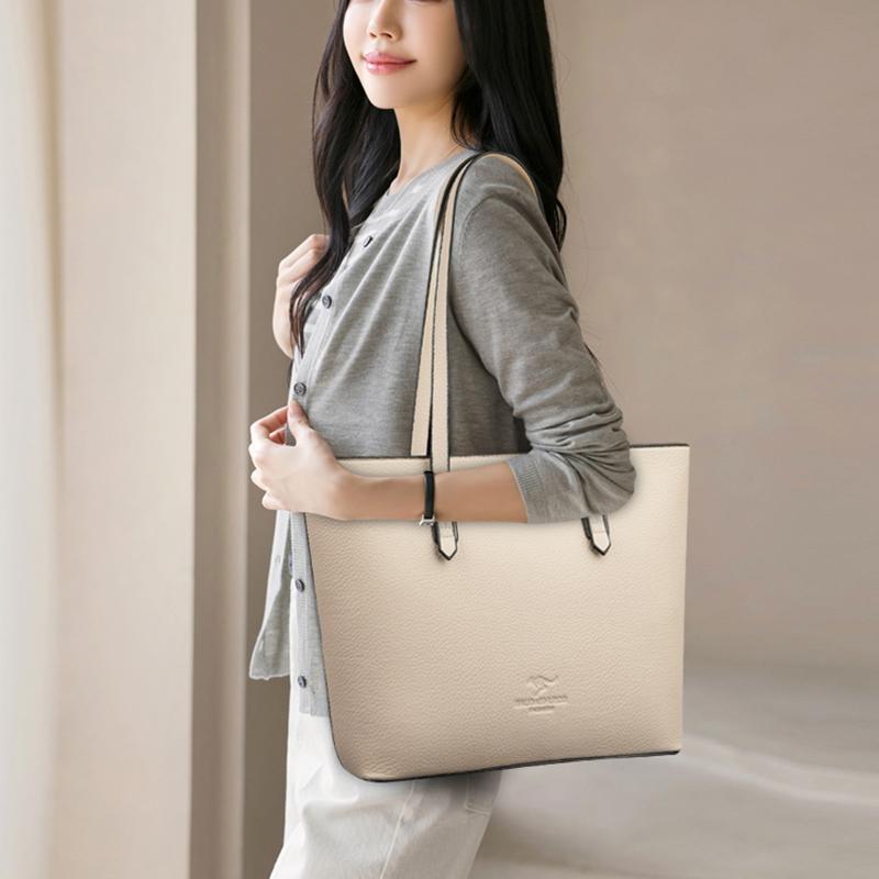 Geantă Tote la Modă și Minimalistă, Geantă de Umăr de Mare Capacitate, Geantă Tote Retro, Geantă de Mână pentru Femei, Geantă de Umăr Casual pentru Cumpărături