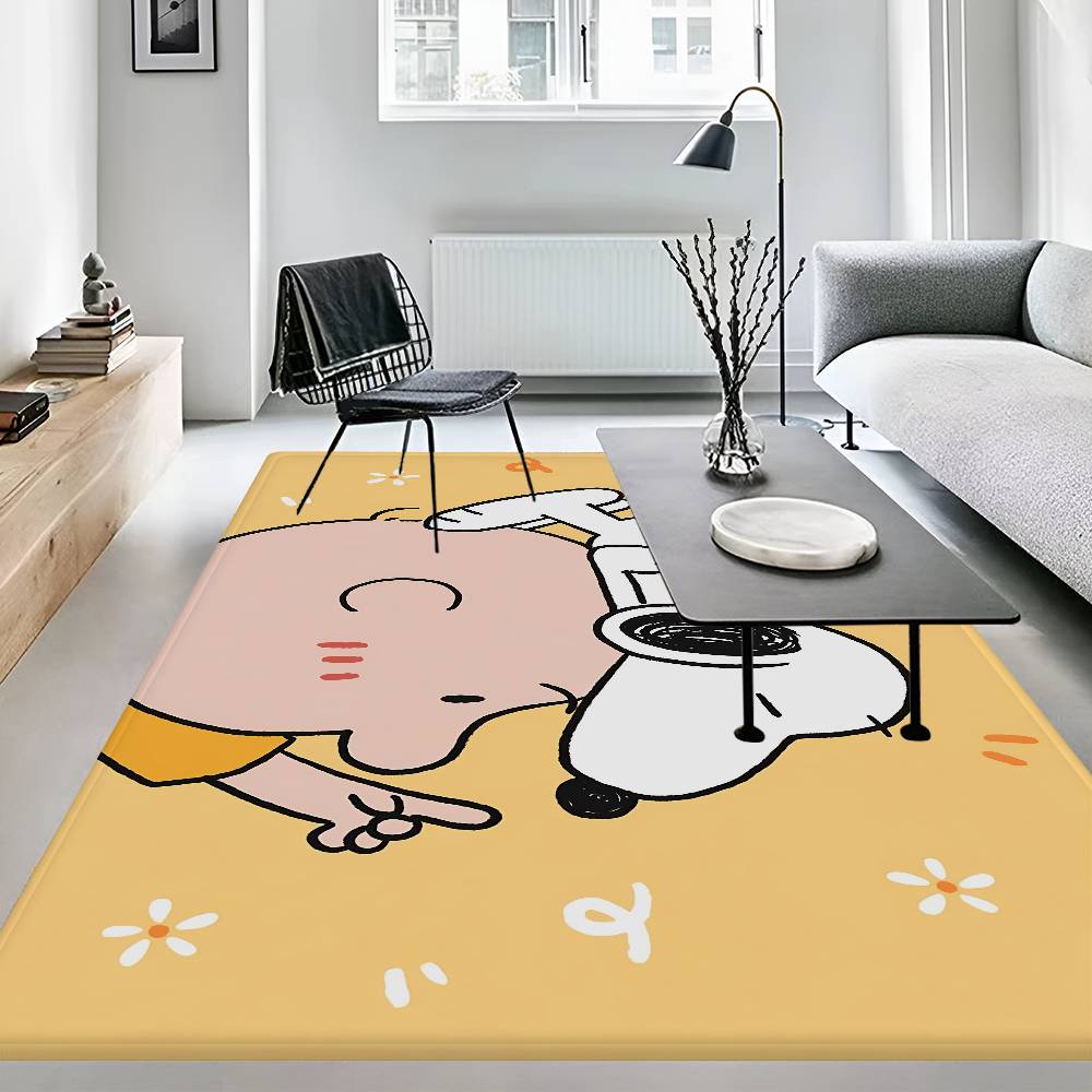 Cartoon S-Snoopy Anime Entrance Door Mat Washable Non-Slip Living Room Sofa Chairs Area Mat Kitchen Welcome Doormat