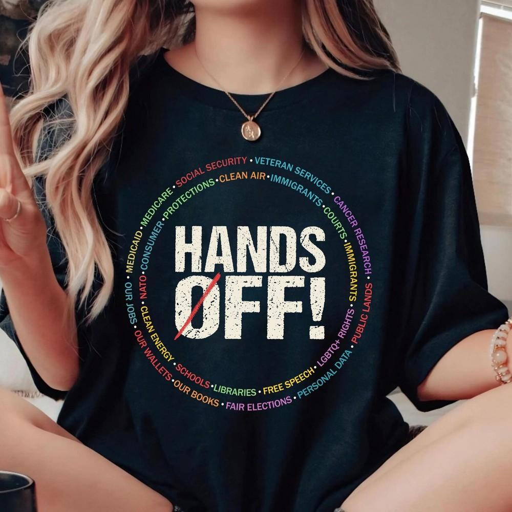 

Hands Off Protest Shirt, Political Activism, Save Public Lands, FDT, Anti Trump. L