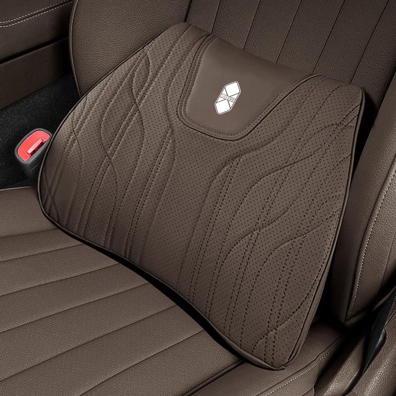Zhijie S7/R7 & Xiangjie S9 Headrests, Lumbar Supports, Seat Cushions: All-Season, Comfortable, Breathable Leather Interior.