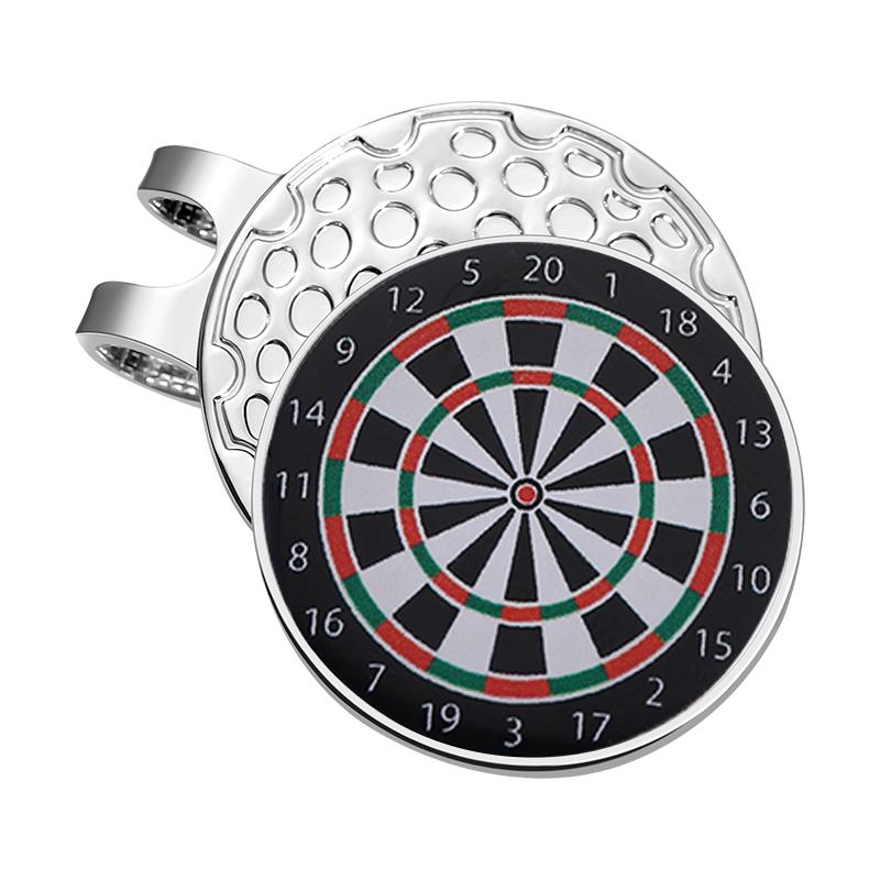 

Retro Mexican Metal Golf Hat Clip Creative Dartboard Magnetic Golf Ball Marker Cap Decorative Trendy Jewelry Gift for Golf Lover