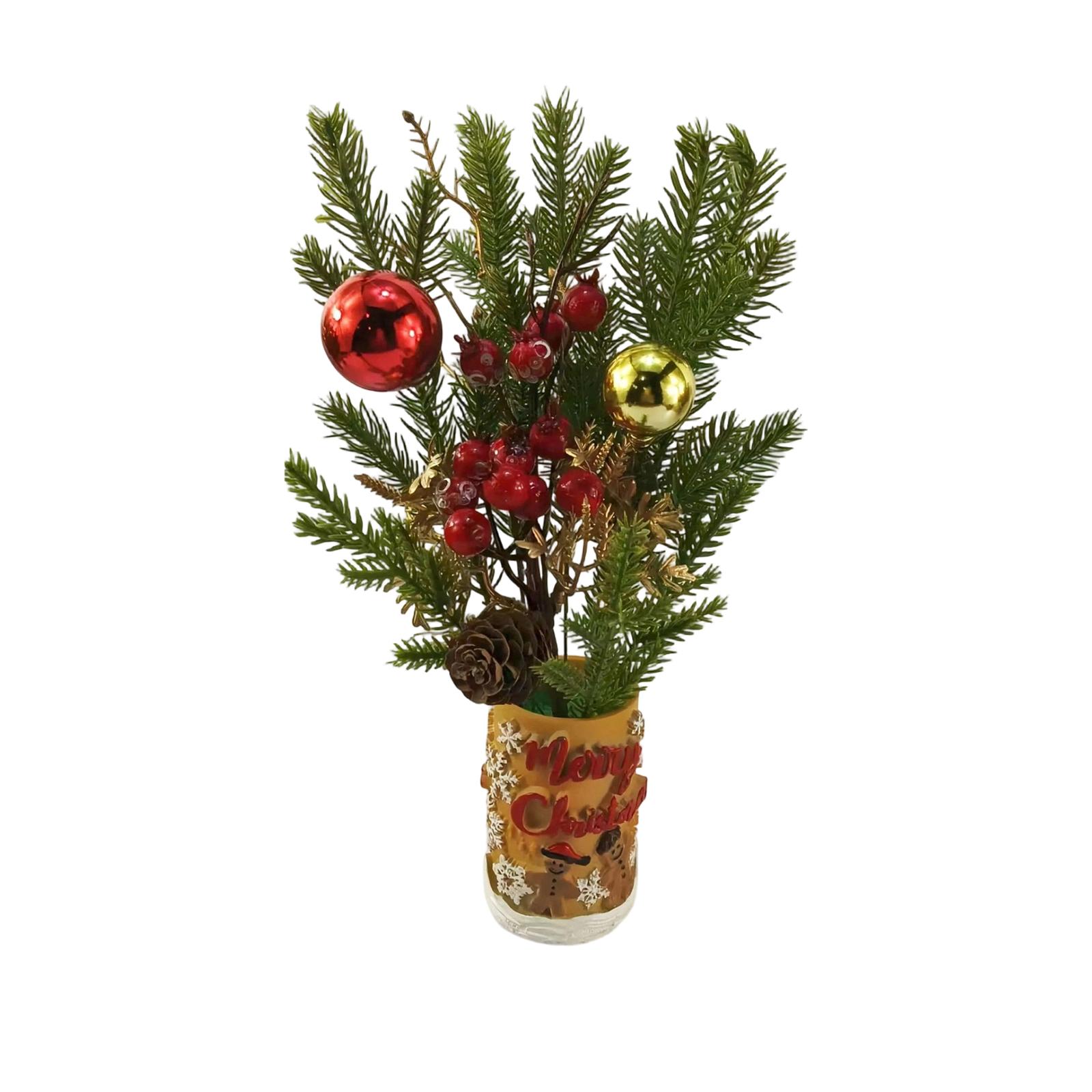 

Christmas Flower Arrangement Decorations Man Elk Atmosphere Layout Christmas Tree Tabletop Decoration Props One Size