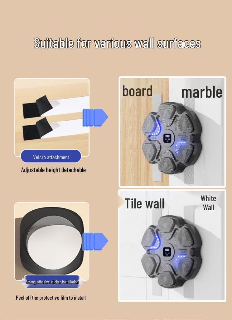 Smart Music Boxing Wall Target - Adult & Children's Trainer
