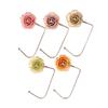 Elegant Gradient Rose Bag Purse Hook Portable Handbag Hanger Fashion Foldable Table Hook Organizer Desk Side Hooks