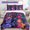 3-teiliges Bettbezug-Set (1 * Bettbezug + 2 * Kissenbezug, ohne Kern), Five Nights at Freddy's Druck Weiches Ganzjahres-Bettwäscheset, Heim-Schlafzimmer-Dekor Geschenk