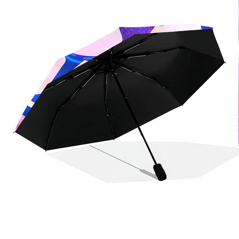 FC Schalke 04 Pattern, Automatic Folding Umbrella, Portable and Foldable Design, 8 Ribs, a Christmas or Birthday Gift.