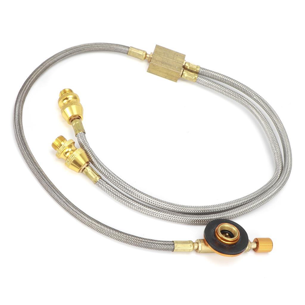 G1 8 DN6 Burner Adapter Hose Outdoor Hose Adapter for Double Camping Stove (RT‑912A)