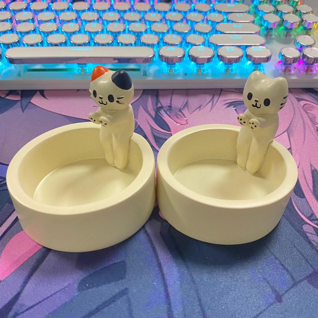 Valentine's Day Cartoon Kitten Candle Holder - Adorable Warming Decoration