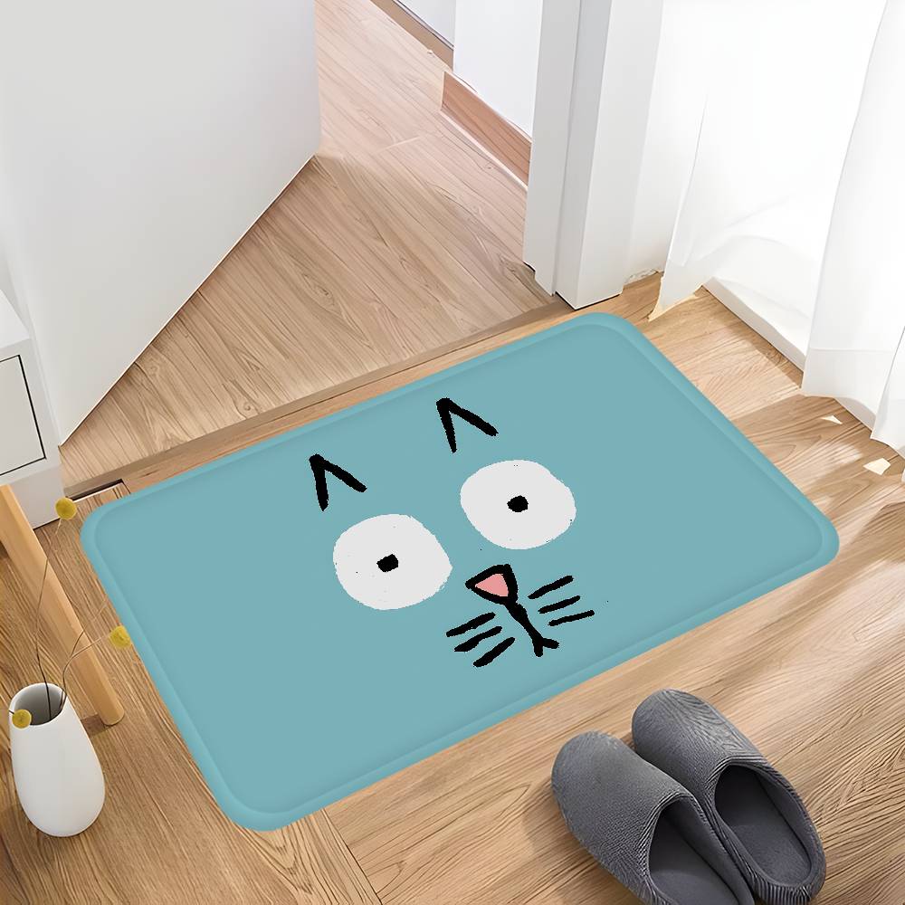 Art J-Jean J-Jullien Bathroom Mat Anti-slip Absorb Water Long Strip Cushion Bedroon Mat Welcome Doormat 50x80cm