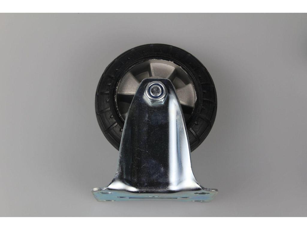 Medium Aluminum Core Black Elastic Rubber Swivel Furniture Wheel