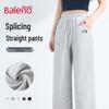 Baleno Women's Patchwork Straight-Leg Casual Pants