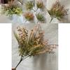 Flexible Plastic Oil Painted Fake Florals 25 Stems Wedding Centerpiece Decor For Tabletop Arrangements
