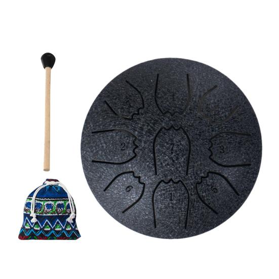 

Стальной язычковый барабан 45753 дюйма 45878 тонов барабан дождя для улицы сада звукотерапия музыкальные инструменты для взрослых мини 4 чёрный