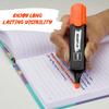 CELLO Highlighter Pack Of  1 X  5 Multicolor Chisel Tip Fluorescent Ink Markers For Office School Study Notes And Documents