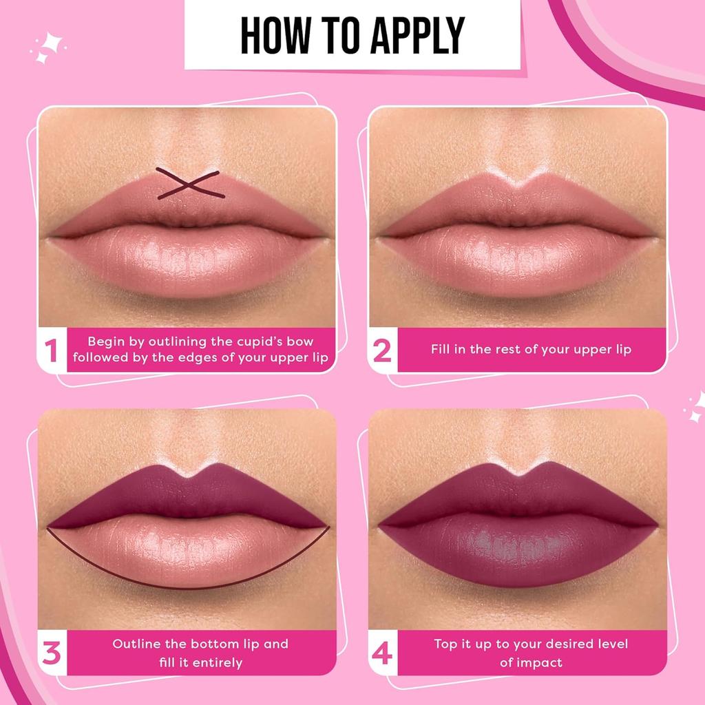 SUGAR POP Satin Matte Lipstick 01 Daisy Highly Pigmented Long Lasting Weightless Lip Color Creamy Hydrating Makeup For Women