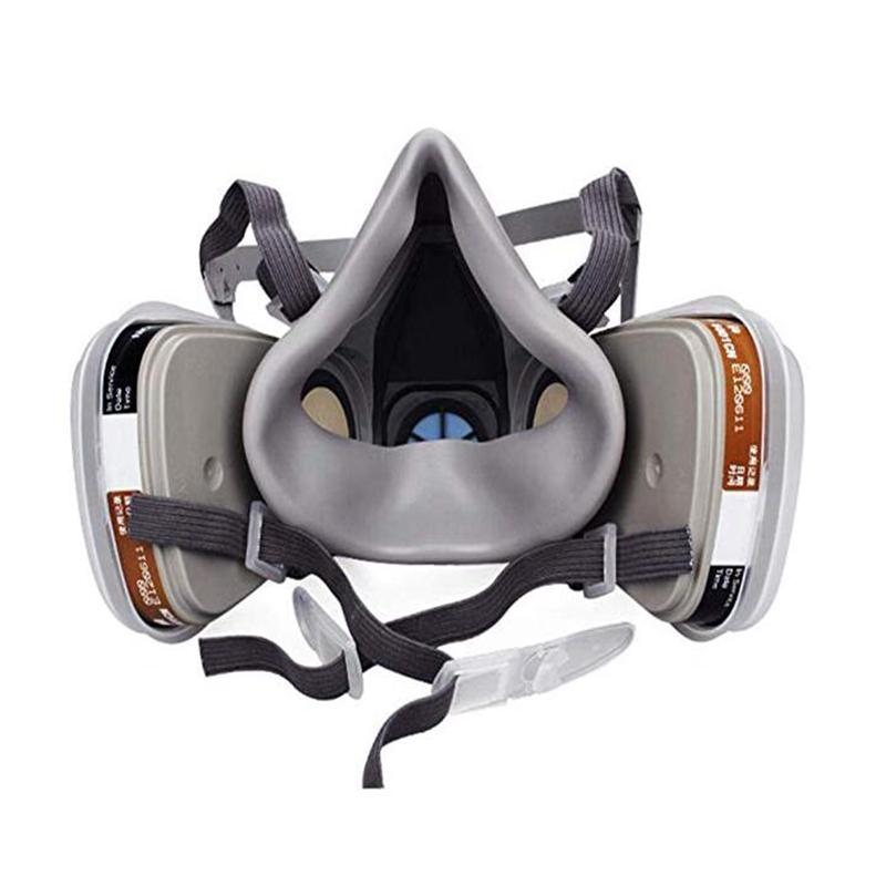 6200 Half Face Painting Spraying Respirator15 In 1 Suit Safety Work with 6001 Filter Dust Mask