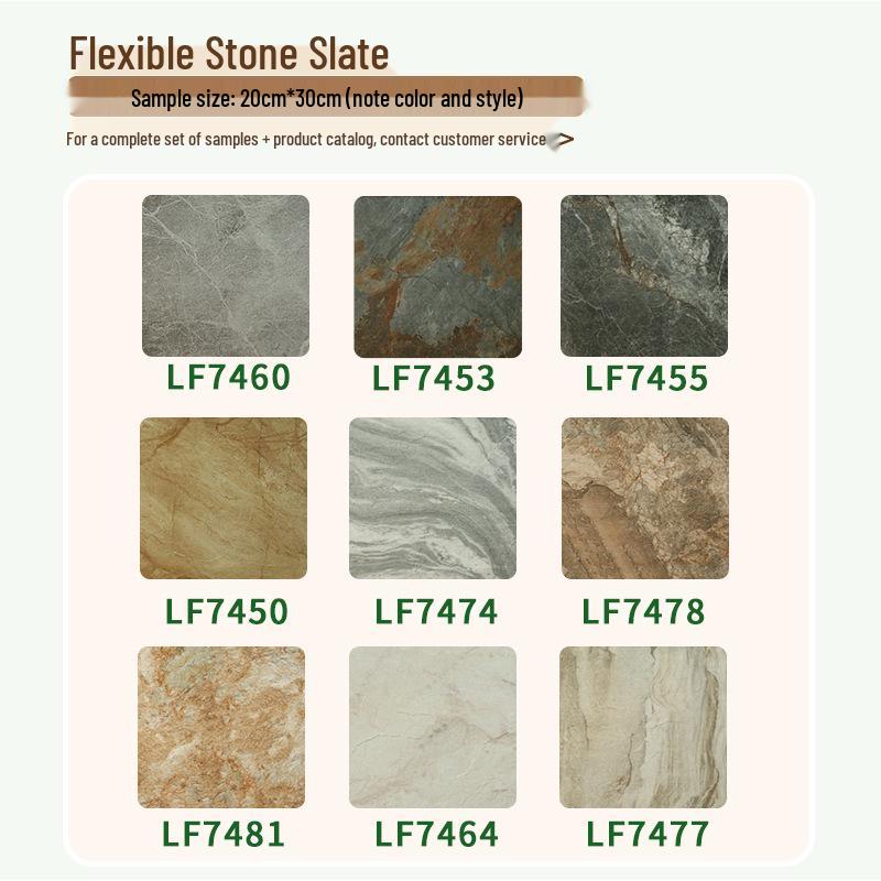 Slate Soft Ultra-thin Bendable Porcelain Panel for Indoor/Outdoor Walls