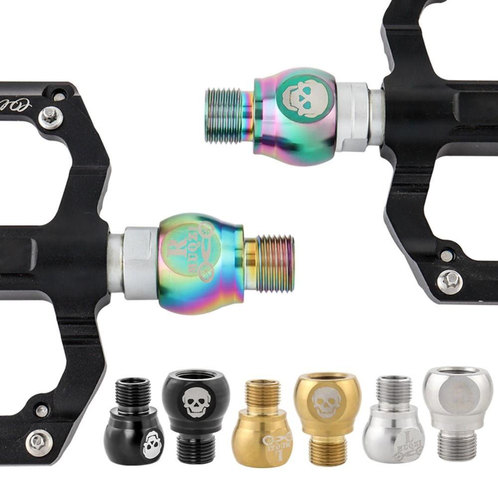1 Pair Thicken Bike Pedal Axle Extenders 20MM Bike Pedals Adapters Bolt Folding Bicycle