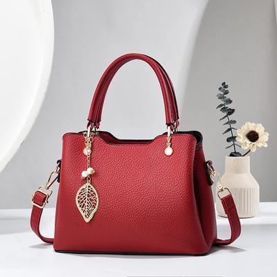 New Lychee Pattern Fashion Square Ladies Bag Commuter Women's Single Shoulder Bag Crossbody Womcen's Handbag