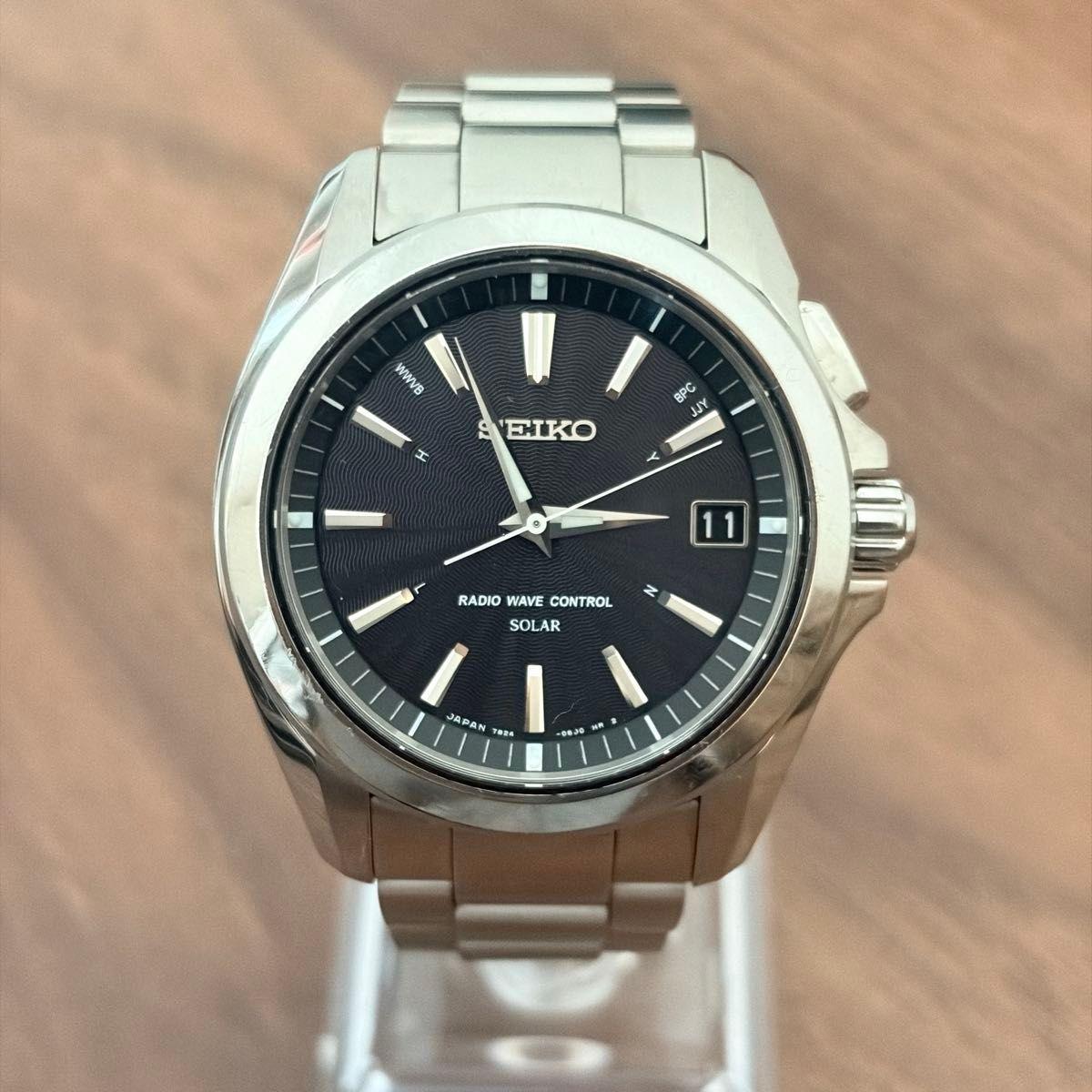 Б/у Мужские часы SEIKO Brightz Radio Solar Титановые Рабочие Очищенные SAGZ071