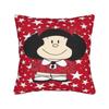 Mafaldaes manga anime cartoon Printed Pillowcases Cushion Cover  Pillow Covers Warm Home Decor Zippered Multi Size