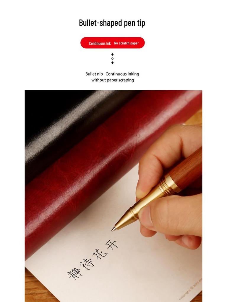 Brass Rosewood Fountain Pen - Custom Engraving Available - Ideal for Office Gifts
