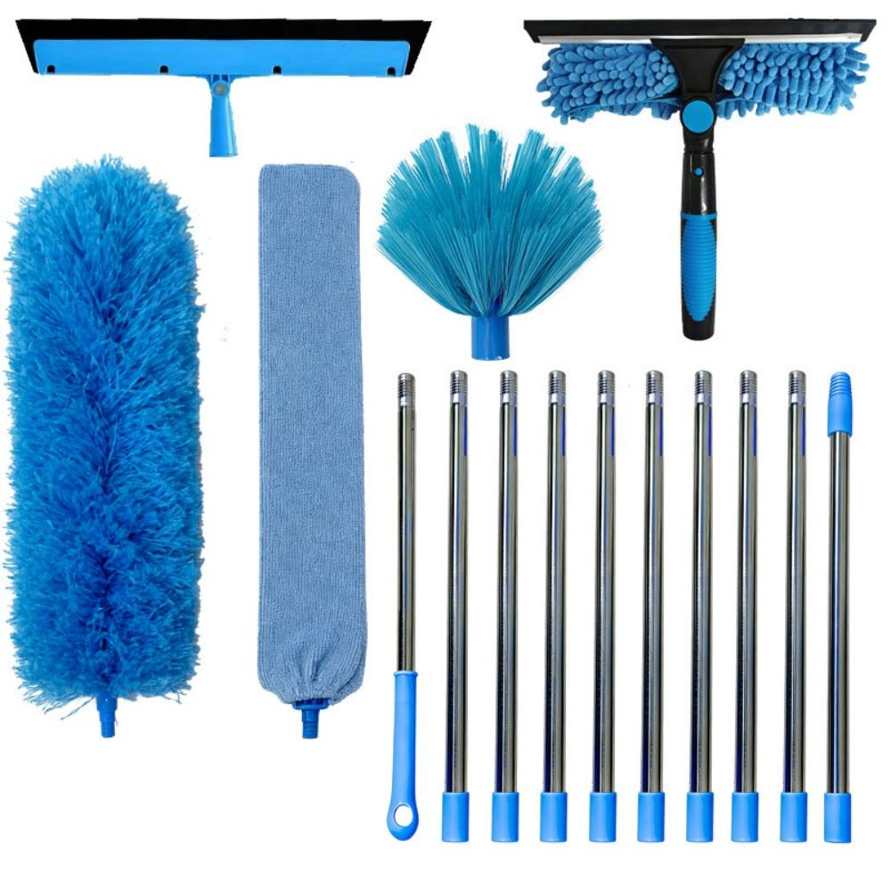 11 Style Combinations Dust Brush Set Window Washing Kit High-rise Homes, Ceilings, Corner Cobwebs,