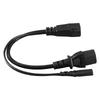 IEC320 C14 Male to C13 C7 Female Power Cord Water Proof IEC320 Power Cable for Projectors 100‑250V 32cm