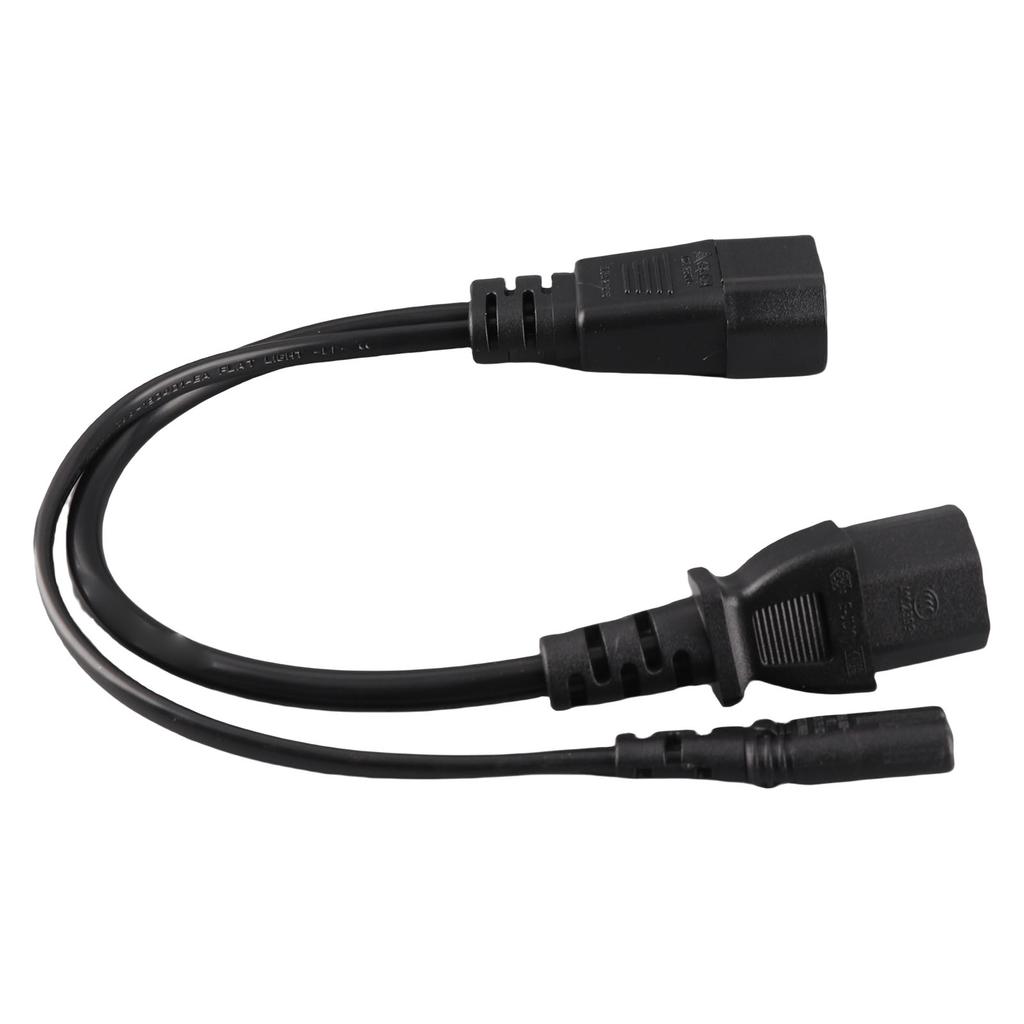 IEC320 C14 Male to C13 C7 Female Power Cord Water Proof IEC320 Power Cable for Projectors 100‑250V 32cm
