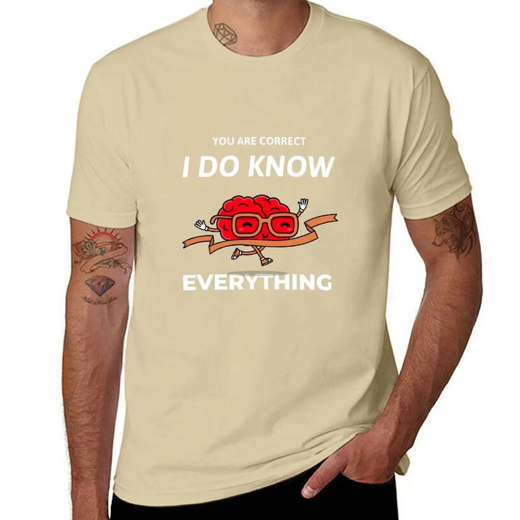 Funny T Shirt  YES I KNOW EVERTHING TShirt plain sublime designer t shirt men