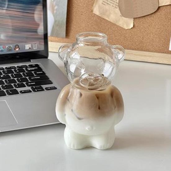320ml Water Cup Bear Shape Glass Mug Heat-Resistant High Borosilicate Glass Coffee Tea Juice Drinking Bottle