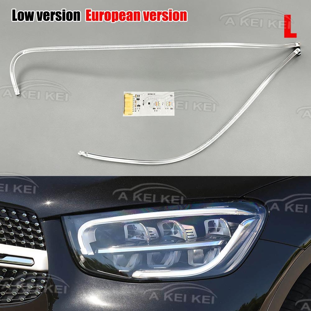 White Light For Mercedes-Benz W253 GLC - DRL Car Headlight Light Guide DRL Tube&Circuit Board Light Source Chip Module