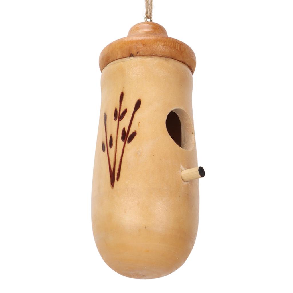 Hölzernes Kolibrihaus zum Aufhängen im Freien, hölzernes Kolibrihaus für Innen- und Außendekoration für den Garten