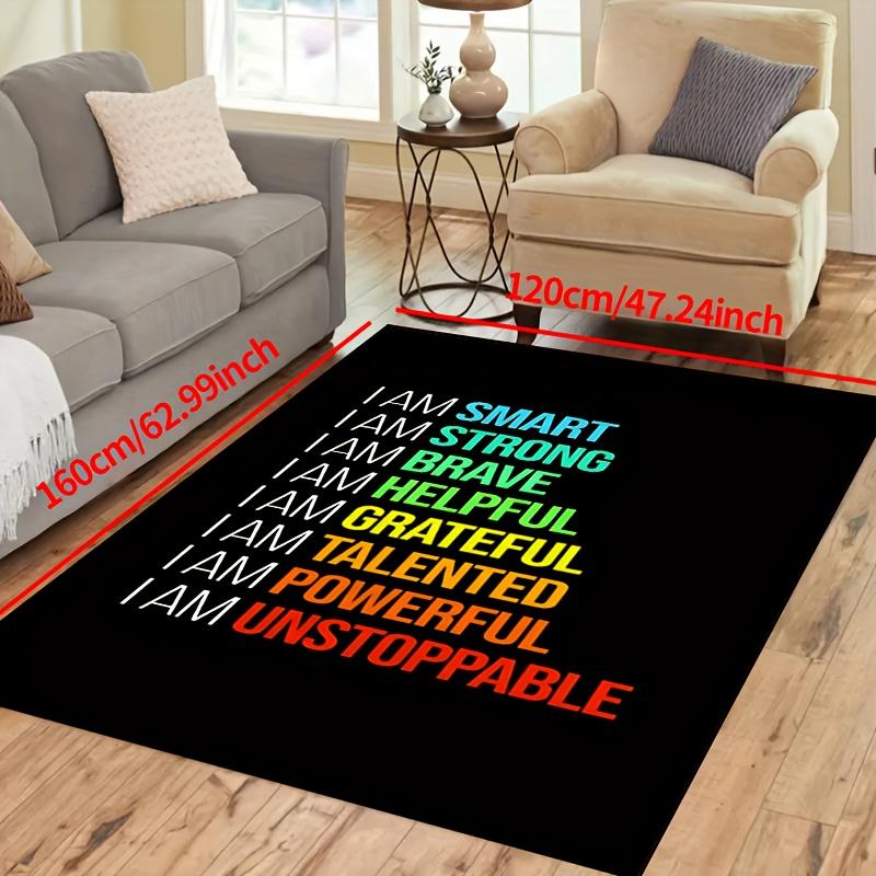 1pc Non-Slip Machine Washable Polyester Door Mat Rug Tapestry for Hallway Aisle Living Room Bedroom Foyer Outdoor Patio Garden Courtyard