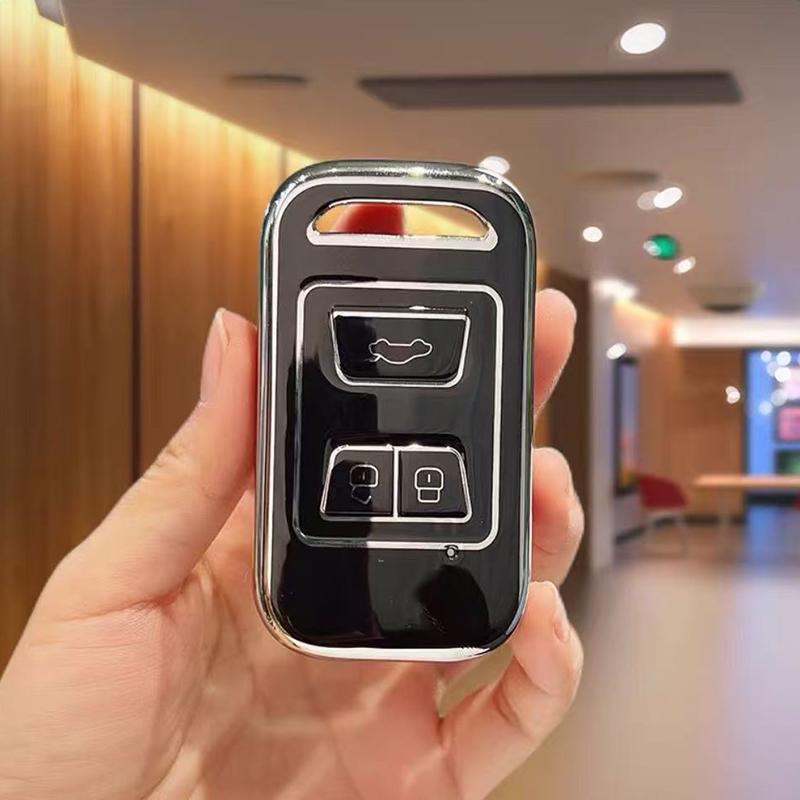 Auto For Cheri Tiggo 8 Keyless Holder Shell Soft TPU Car Key Case Cover Protect For Chery Tiggo 3 5X 4 8 Glx 7 2019 2020 Arrizo