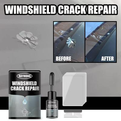 Fluido de Reparo de Rachaduras em Para-brisa de Carro Adesivo para Vidro de Para-brisa Fluido Agente de Reparo de Rachaduras para Rachaduras e Fissuras