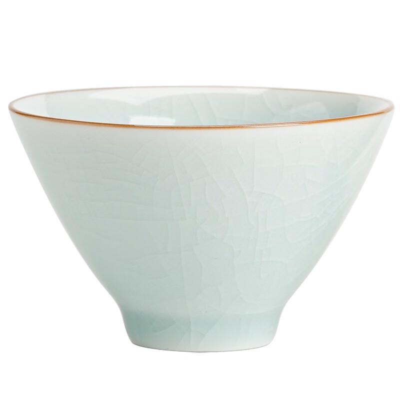 Sushi Ceramic Celadon Crackle Glaze Kung Fu Tea Cups - Set of 2