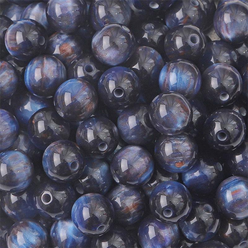 

Переливающиеся Звездные Омбре Смоляные Бусины - DIY Разноцветные Круглые Аксессуары для Бисероплетения