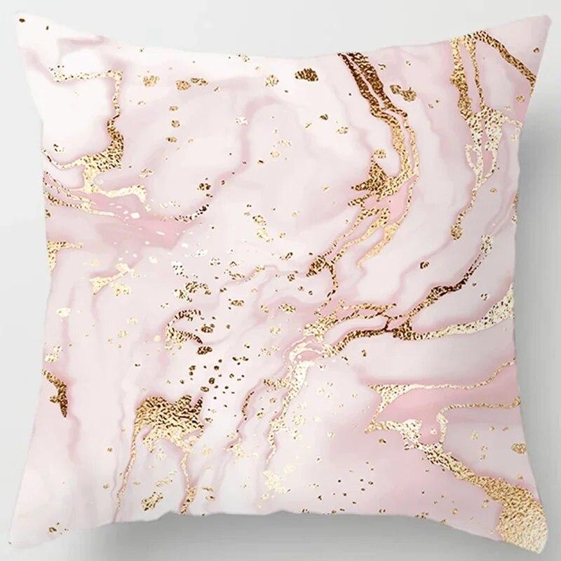 Pink Cute Love Printing Square Pillowcase, Home Decoration, Car Sofa Cushion Cover (45cm * 45cm)