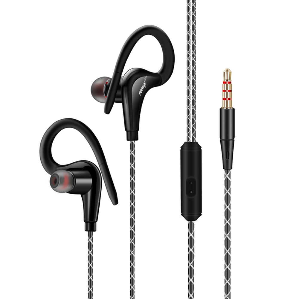 אוזניות תוך אוזניות 3.5 מ"מ סטריאו HIFI למוזיקה סופר בס אוזניות ספורט עם מיקרופון