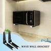 Microwave Bracket Wall Foldable Oven Rack 304 Stainless Steel 8 X 8.5 Inches Retractable Microwave Mounting Kit Kitchen Storage