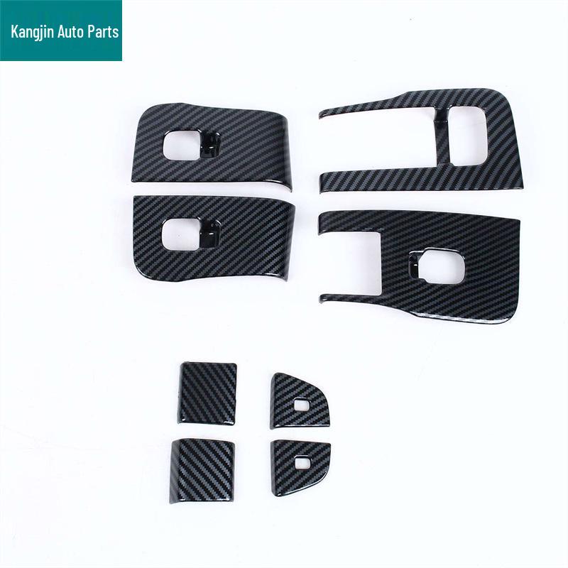 Tesla Model 3 Glass Lifter Switch Button Sticker for 2024 Model - Armrest Frame.
