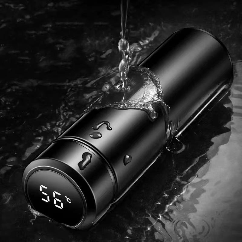 500ml Tea Infuser Thermoses Water Bottle Portable Travel Mug with Smart LCD Touch Screen Keep Hot Or Cold Coffeeware