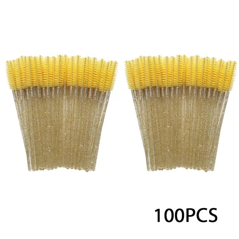 

Bottled Crystal Rod Eyelash Brush Bucket Shaped Eyebrow Comb Spiral Brush Small Brush Colored Eyelash Roll Bottled Eyelash Comb Wool Fiber