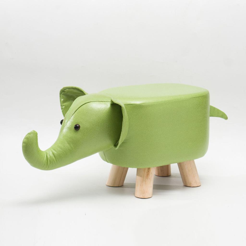 Creative Stool Children Nordic Style Porch Cartoon Shoe Changing Small Stool Living Room Wooden Animal Low Stool