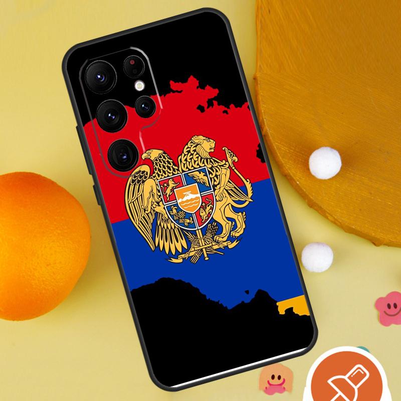 Armenia Armenian Flag Phone Case For Samsung Galaxy S25 Ultra S24 S23 S22 S21 Ultra S9 S10 Plus S20 FE Funda Cover