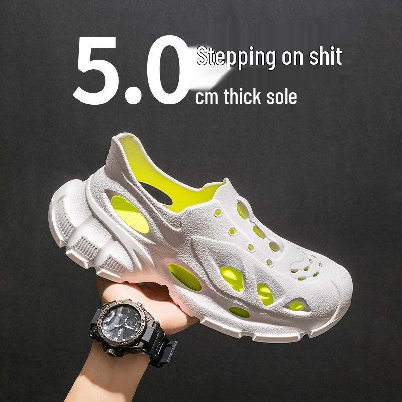 Męskie lekkie sneakersy EVA Casualowe klapki outdoorowe z wyjmowaną wkładką - Proste buty plażowe