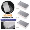 1590B Guitar Effects Enclosure with Screws Aluminum Cable Stomp Box Enclosures Replacement Guitar Accessories