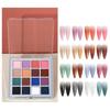 1 Box Nail Powder Fine DIY Non-fading Delicate 16 Colors Gradient Shining Glitter Salon Supply
